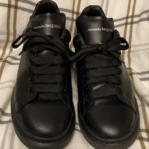 Alexander McQueen Men's Leather Platform Sneakers